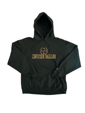 Champion Notre Dame Green Hoodie with Logo